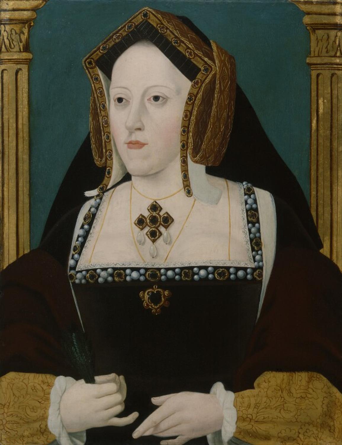 Katherine of Aragon  by Unknown artist oil on panel, early 18th century NPG 163  © National Portrait Gallery, London. CC-BY-NC-ND 3.0