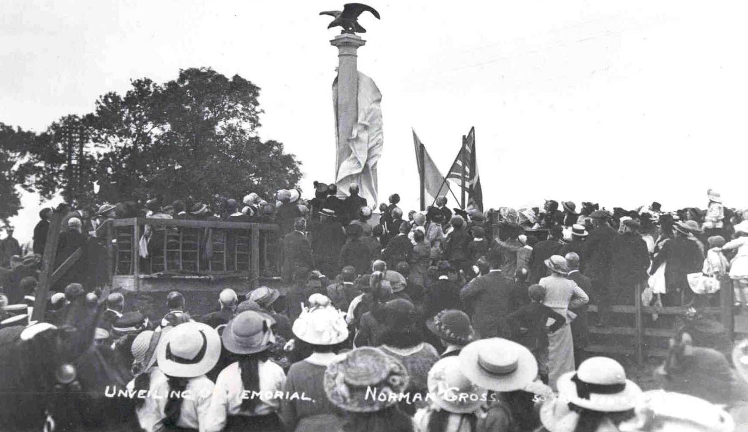 The Unveiling of the Norman Cross Memorial 28th of July 1914